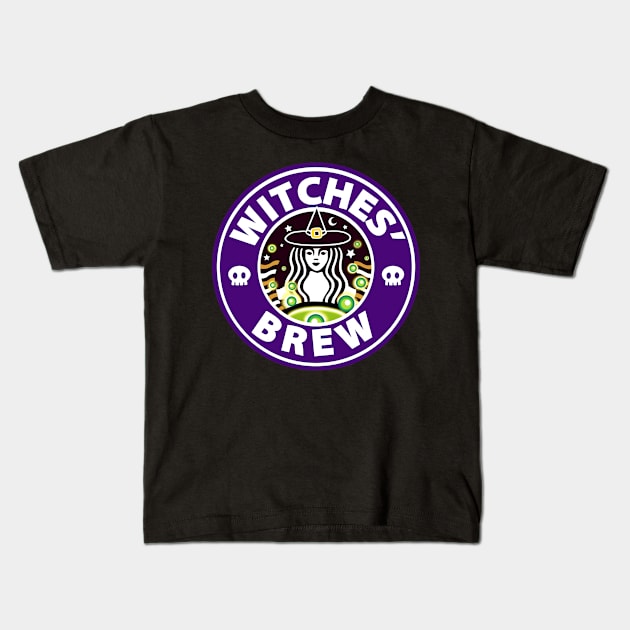 Witches Brew Kids T-Shirt by Francielandia